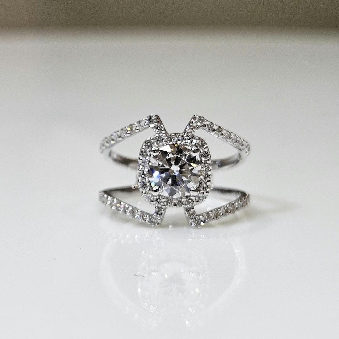 1.5ct Lab Grown Diamond Engagement Ring | 14K Gold, IGI Certified - Etsy