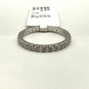 Lab Grown Diamond Wedding Band | 2.00MM 14K Gold Full Eternity Ring | SGL Certified Stacking Band | Anniversary Gift | Pave Setting Ring