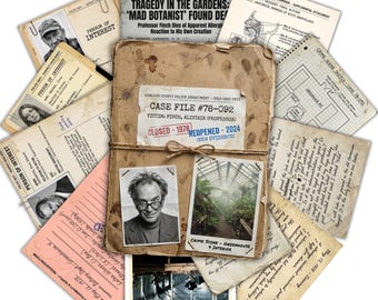 The Queen of the Night | Murder Mystery Game PDF | 1978 Cold Case File | University Garden Crime | Realistic Printable Detective Dossier