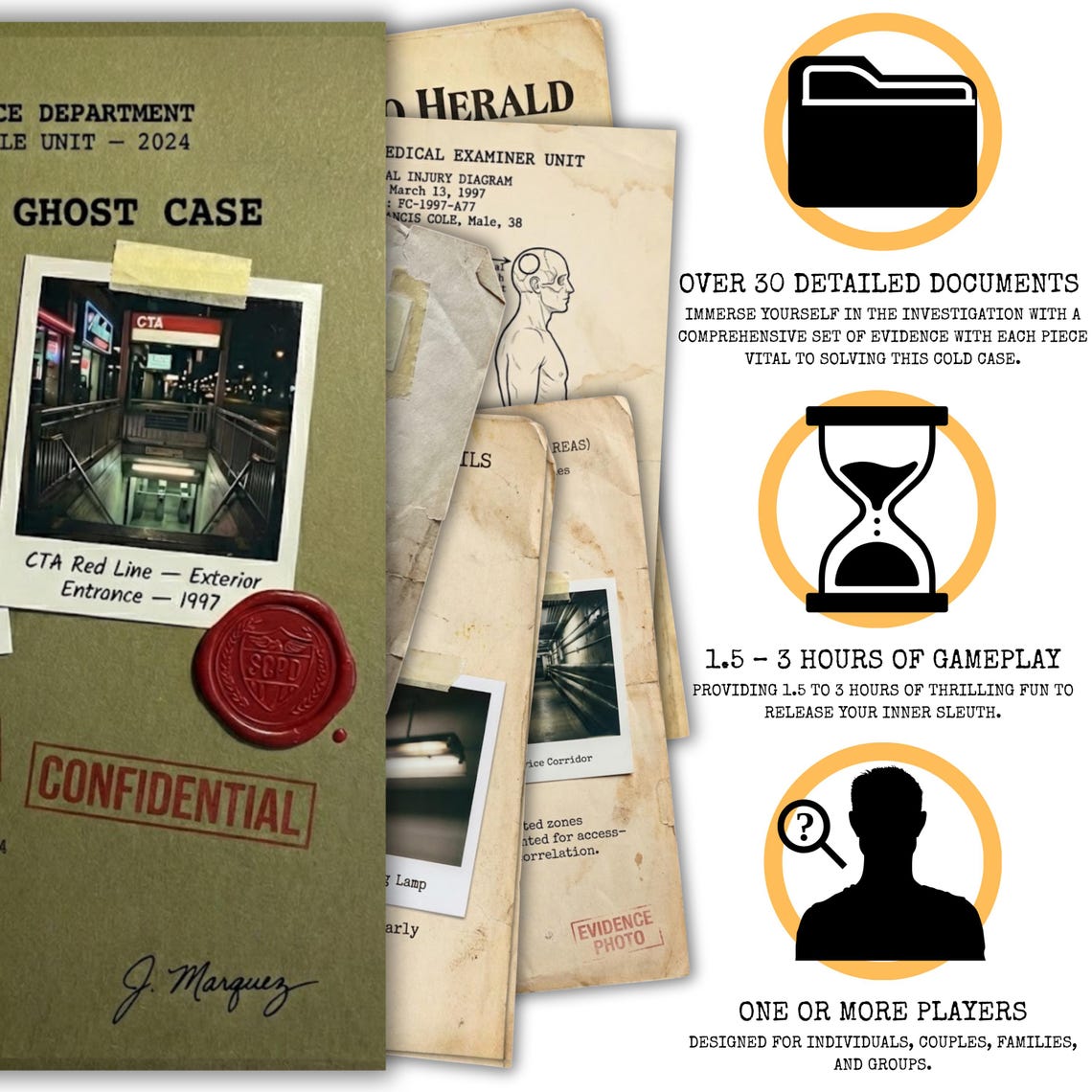 Murder Mystery Game PDF | Printable Cold Case File | Cold Case Game ...