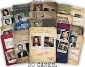ULTIMATE 20-in-1 Unsolved Case Files | Forensic Cold Case Mystery Game | True Crime Detective | 20 Murder Mystery Cases | 1,000+ CLUES