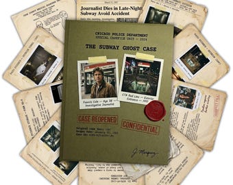 Murder Mystery Game PDF | Printable Cold Case File | Cold Case Game | The Subway Ghost Case | Date Night Idea