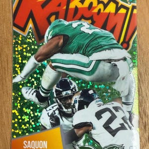 Saquon Barkley Kaboom Sticker: Metallic Glitter Eagles NFL Decal