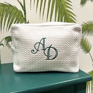 Trousse de maquillage personnalisée, Cadeaux de demoiselle d'honneur personnalisés, Cadeau de mariage, Trousse de toilette de voyage, Cadeau pour la fête des Mères, Trousse à cosmétiques, Cadeau d'anniversaire pour elle