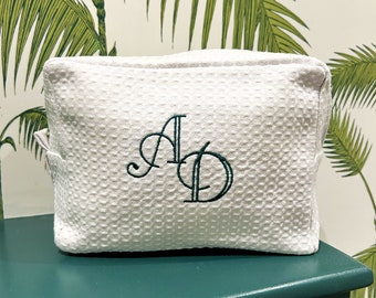 Personalised monogramed makeup bag, cosmetic pouch, make up bags, gifts for girlfriends