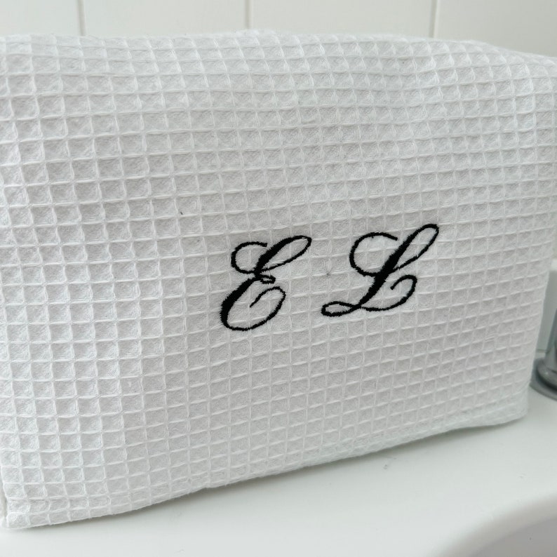 Personalised monogramed makeup bag image 6