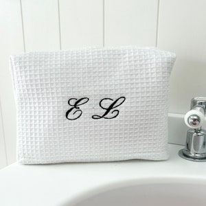 Personalised monogramed makeup bag image 2