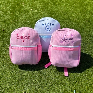 Sac à dos personnalisé pour enfant, Sac à dos à rayures, Sac prénom personnalisé, Sac à dos pour tout-petit, Cartable, Sac à dos personnalisé, Sac de voyage pour enfant