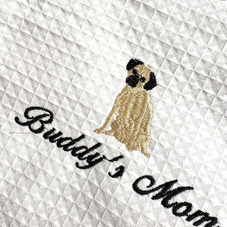 Bolsa de maquillaje con monograma de PERRO, bolsa de cosméticos personalizada con nombre de perro, bolsa de viaje para amantes de los CACHORROS, regalo para niña, fin de semana imagen 11