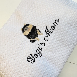 Bolsa de maquillaje con monograma de PERRO, bolsa de cosméticos personalizada con nombre de perro, bolsa de viaje para amantes de los CACHORROS, regalo para niña, fin de semana imagen 9