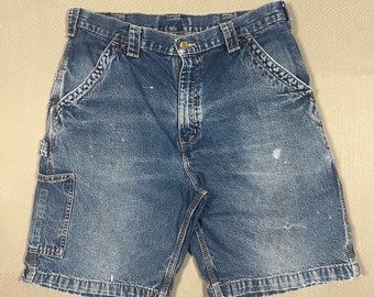 Short Carhartt Carpenter en denim bleu - 34