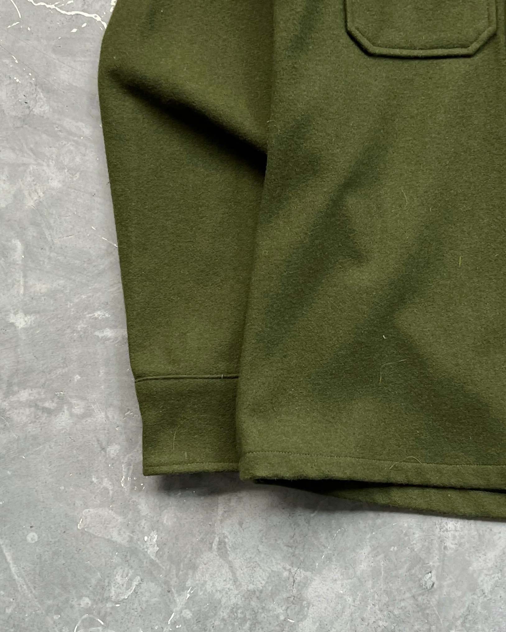 Vintage Wool Forest Green Army Over Shirt/ Jacket / Military - Etsy