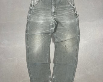 Pantalon de menuisier Carhartt Faded Green un genou - 32 x 36