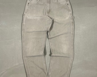 Carhartt Grey Einknie-Tischlerhose - 32 x 33