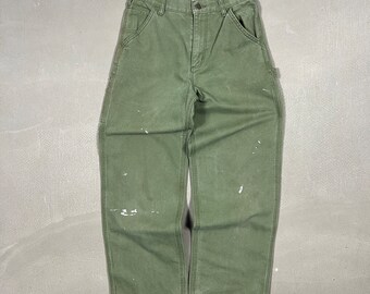 Carhartt Faded Green - Pantalon de menuisier simple genou -
