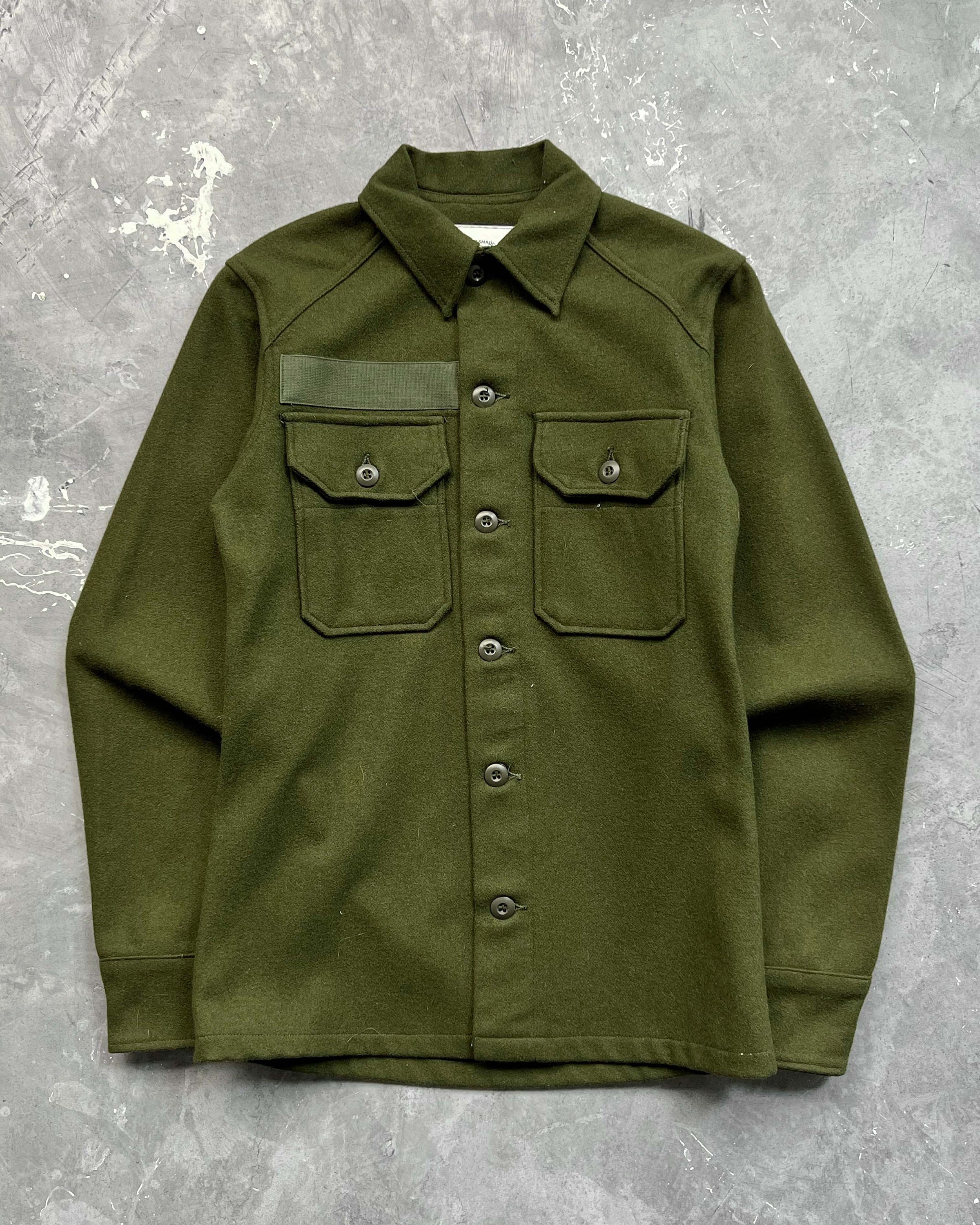 Vintage Wool Forest Green Army Over Shirt/ Jacket / Military - Etsy
