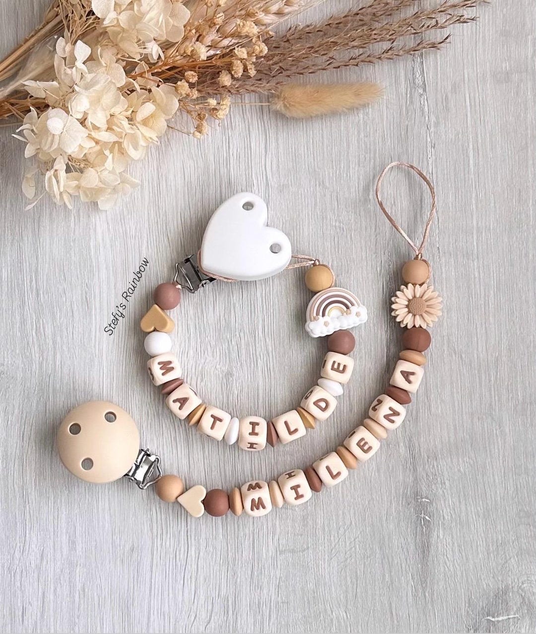 Unique Pacifier Chain Personalized Pacifier Chains - Etsy