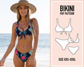 Bikini pattern PDF. Sewing pattern. Swimsuit pattern PDF. Patterns for women. Swimsuit sewing pattern. Swimwear pattern. Women swimsuit.