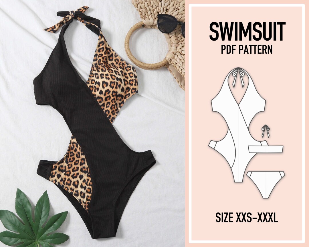 Swimsuit Pattern PDF. Sewing Pattern. Bikini Pattern PDF. - Etsy