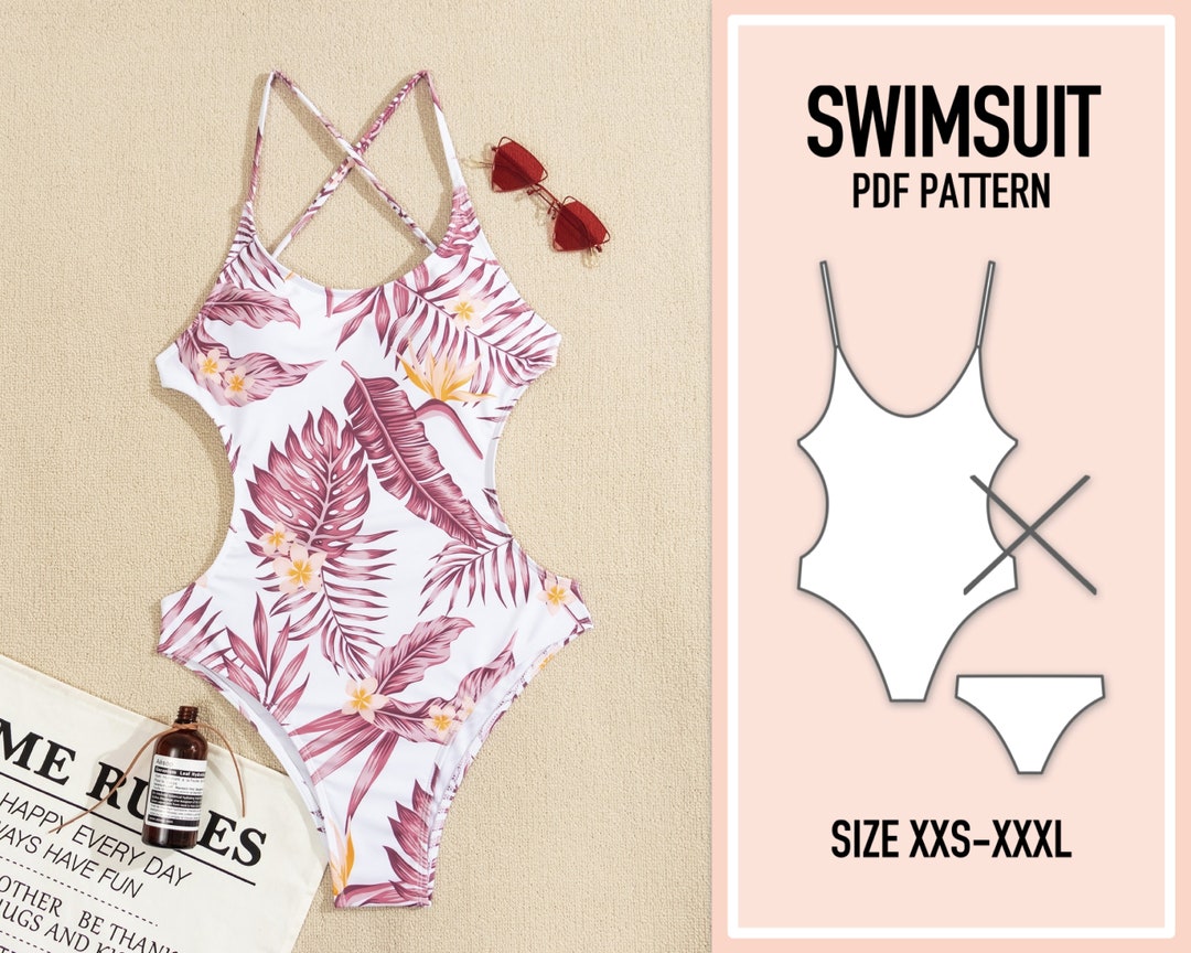 Bikini Pattern PDF. Sewing Pattern. Swimsuit Pattern PDF. - Etsy
