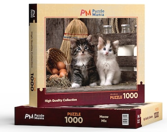 Meow Mix Cat Puzzle: 1000 Piece Jigsaw for Adults