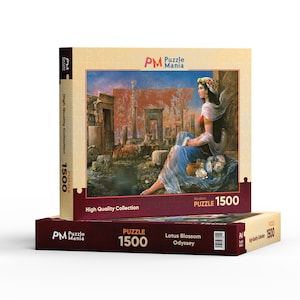 Jigsaw Puzzle 1500 Pieces for Adults, Gift for Mother, Lotus Blossom Odyssey Puzzle, Challenging Puzzle, 1500 Piece Jigsaw,Puzzle Lover Gift