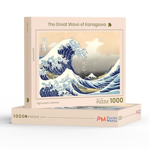 The Great Wave off Kanagawa Jigaw Puzzle 500 - 1000 - 2000 peças, quebra-cabeça para adultos, arte de parede de quebra-cabeça, micro quebra-cabeça para amantes de quebra-cabeças