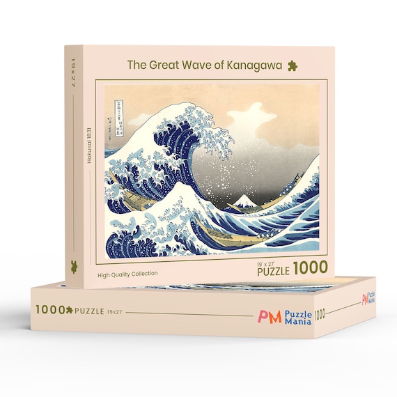 Adult Jigsaw Puzzle Hokusai: The Great Wave: 1000-Piece Jigsaw Puzzles in Arabia | Whizz