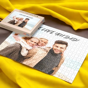 Custom Photo Puzzle, Create Your Own Jigsaw Puzzle, 500 and 1000 Pieces Custom Puzzle, Family Jigsaw Puzzle, Birthday Gift, Parent Gift