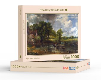 The Hay Wain Jigaw Puzzle 500 - 1000 - 2000 pièces, puzzle pour adultes, puzzle wall art, micro puzzle pour les amateurs de puzzle, cadeau pour maman