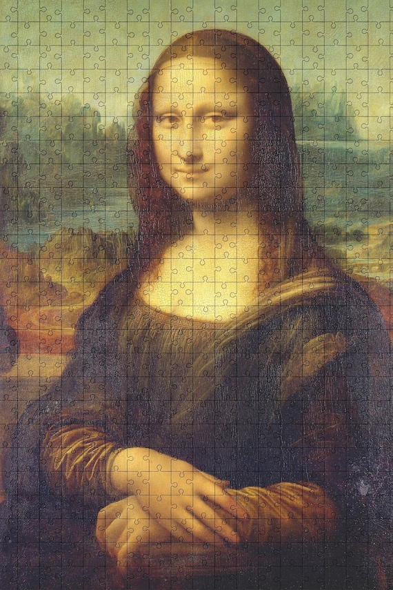 Mona Lisa Painting Jigsaw Puzzle: 99-piece Micro Puzzle - Etsy