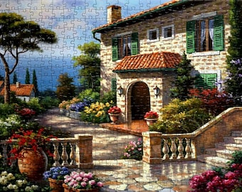 Italian Fountain 1000 Piece Jigsaw Puzzle for Adults