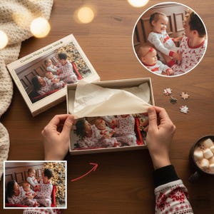 Personalized Puzzle Anniversary Gift - Custom Jigsaw Puzzle from Photo - Picture Puzzle for Couples - Gift for Husband - Gift for Wife