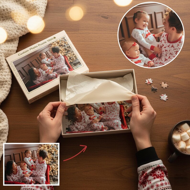 Personalized Puzzle Anniversary Gift - Custom Jigsaw Puzzle from Photo - Picture Puzzle for Couples - Gift for Husband - Gift for Wife
