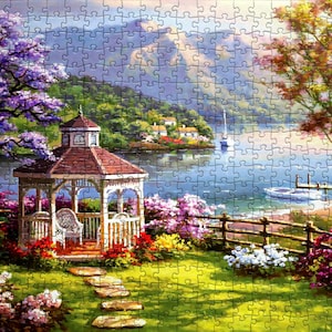 Crystal Clear Oasis 2000 Pieces Puzzle, Adult Jigsaw Puzzle, 2000 Jigsaw Puzzle, Gift for Mom, Unique 2000 Piece, Unique Family Puzzle