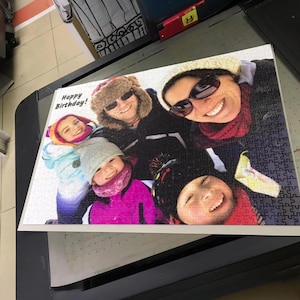 Personalized Photo Puzzle, Custom Photo Puzzle 500 Pieces, Custom Jigsaw Puzzle From Your Own Picture, Holiday Gift for Mom, Christmas Gift