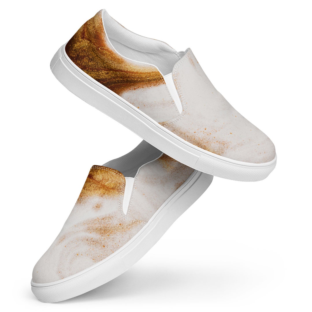 Gold Womens Slipon Shoes Etsy