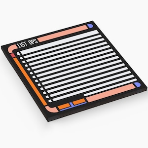 Star Trek LCARS Notepad PADD Stationary Stocking Stuffer 5.5x6&quot; - Federation Station