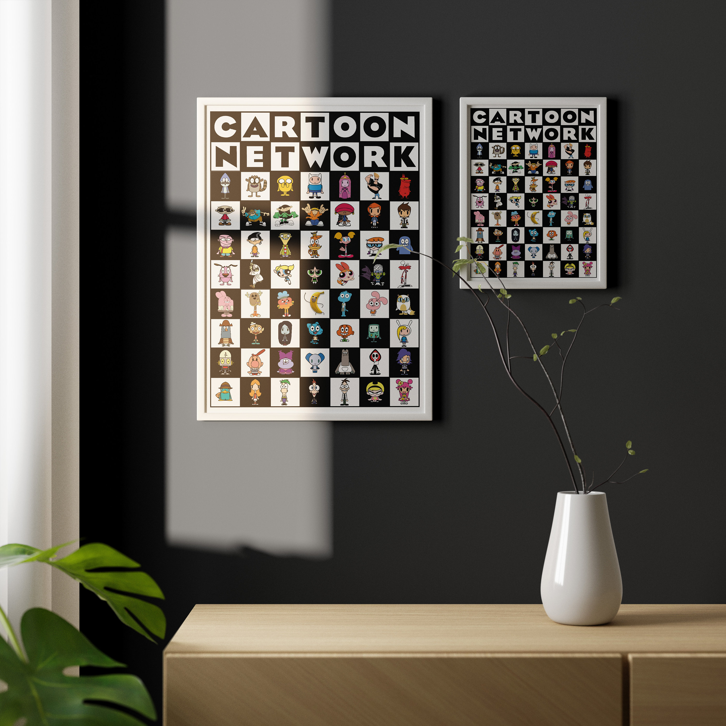 Cartoon Network Poster Cartoon Network All Characters Etsy