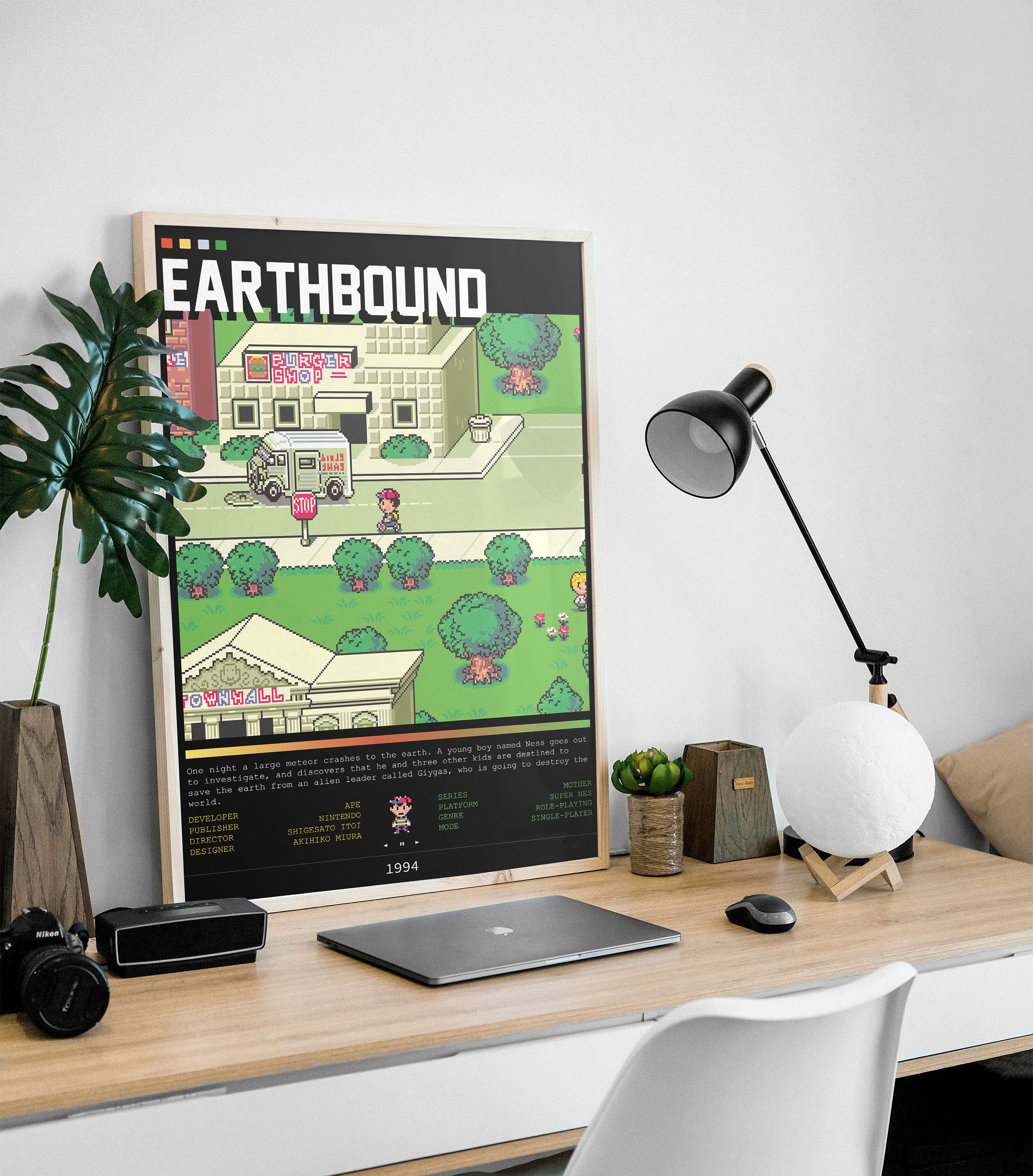Earthbound Video Game Poster Arcade Game Poster Game Rooms Etsy