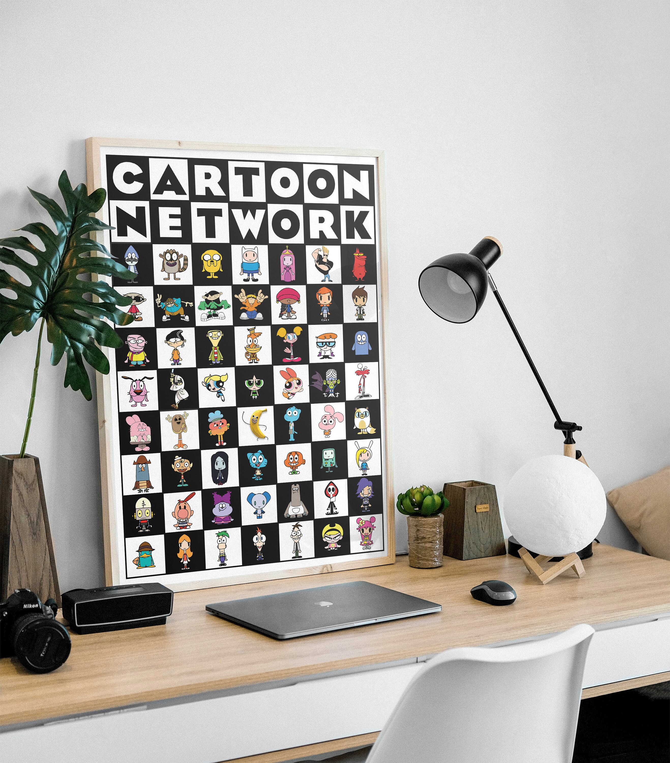 Cartoon Network Poster Cartoon Network All Characters Etsy