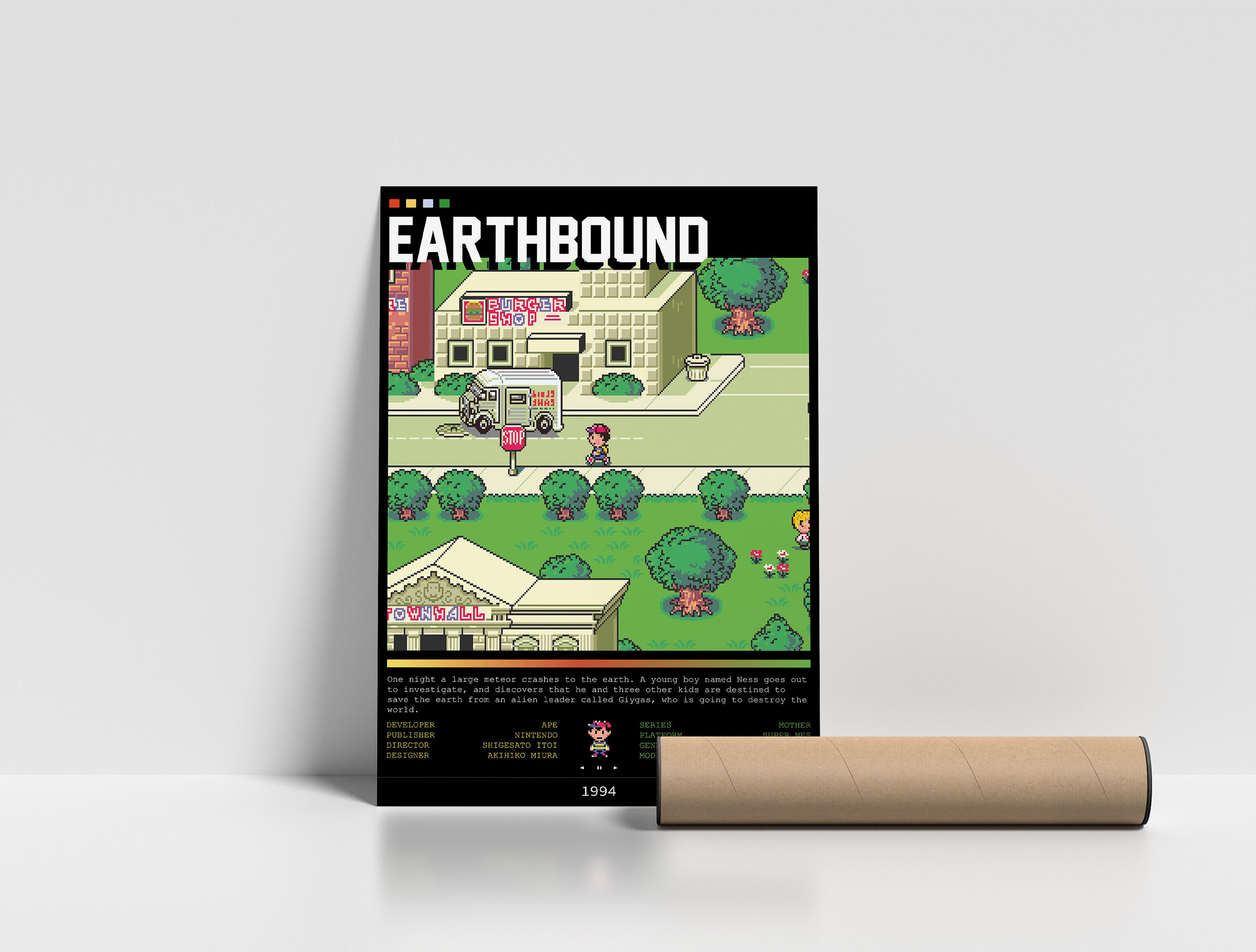 Earthbound Video Game Poster Arcade Game Poster Game Rooms Etsy
