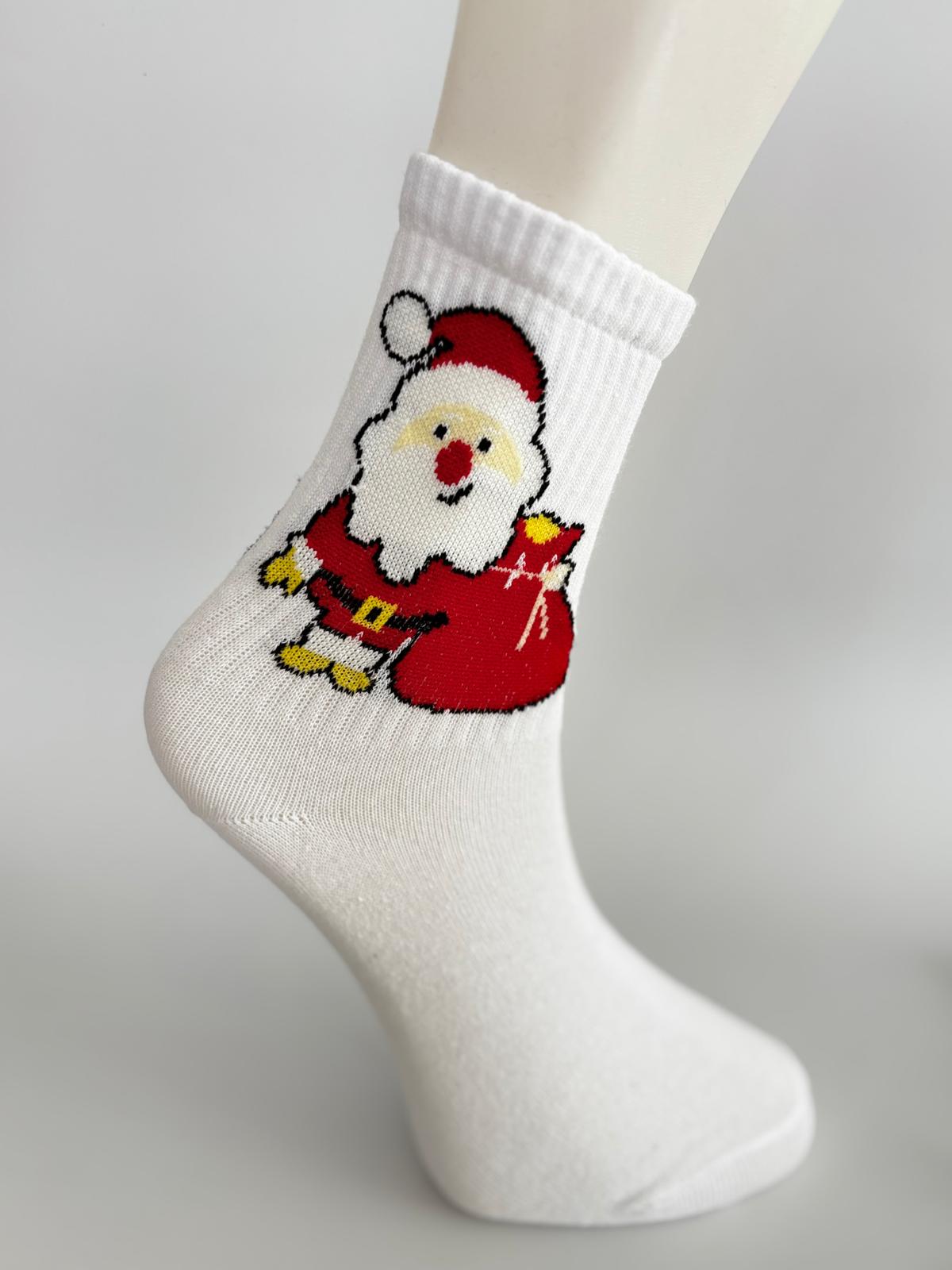 クリスマス ソックス ホワイトクリスマスソックス、面白いホリデーギフト、ユニセックス冬用