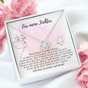 Perfect cadeau voor uw dochter - ketting met kaart met liefdevolle boodschap / gezegde / ketting / cadeau voor dochter / sieraden / cadeau idee