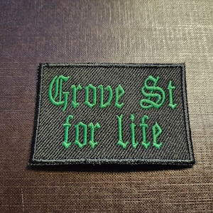 Grove Street For Life Patch 2x3