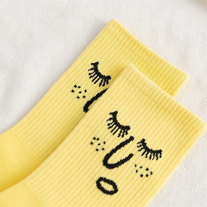 Face Emoji Socks Funny Face Expression Socks Everyday Mood Etsy