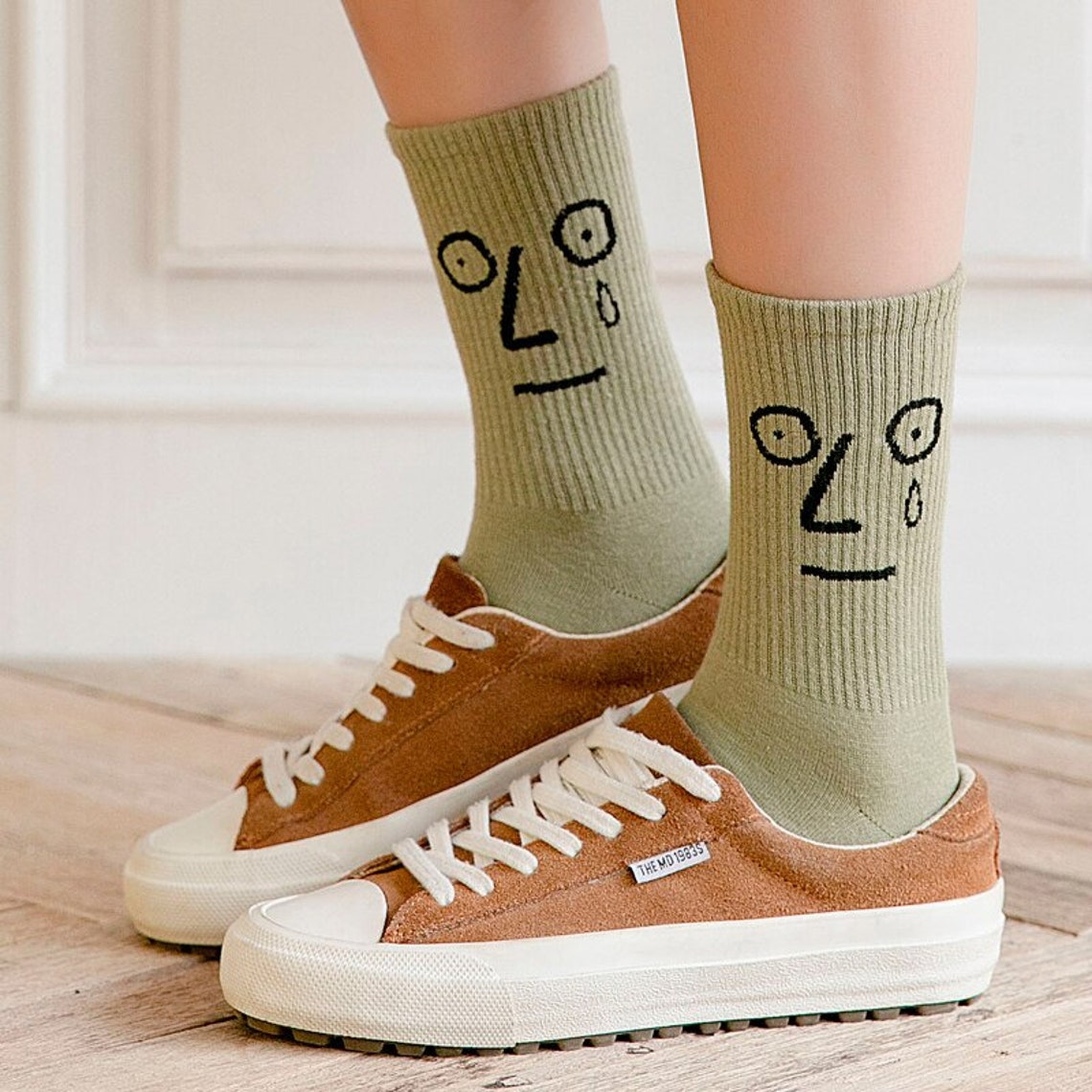 Face Emoji Socks Funny Face Expression Socks Everyday Mood Etsy