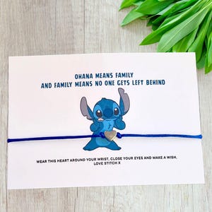 Braccialetto dei desideri di Stitch, braccialetto con ciondolo ispirato a Lilo e Stitch, braccialetto Walt Disney, regalo perfetto per Stitch, gioielli di Lilo e Stitch, regalo divertente