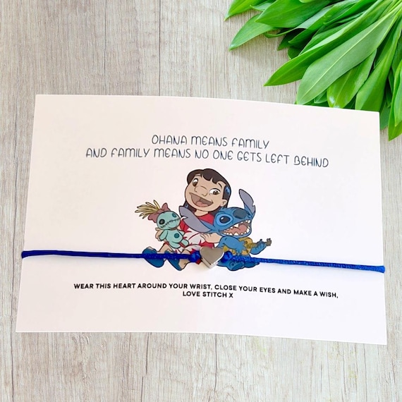 Stitch Wish Bracelet, Lilo Stitch Inspired Charm Bracelet, Walt