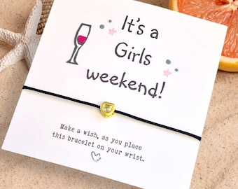 Girls Weekend Wish Bracelet: Getaway Trip Keepsake